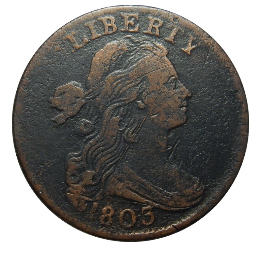 Large cent/penny 1803 Sheldon 245 late die state