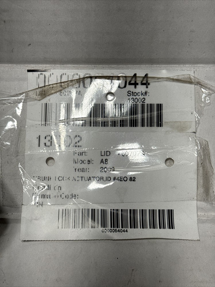 2004-2010 Audi A8 Trunk Actuator 4eo 82 OEM Pulled Years Ago