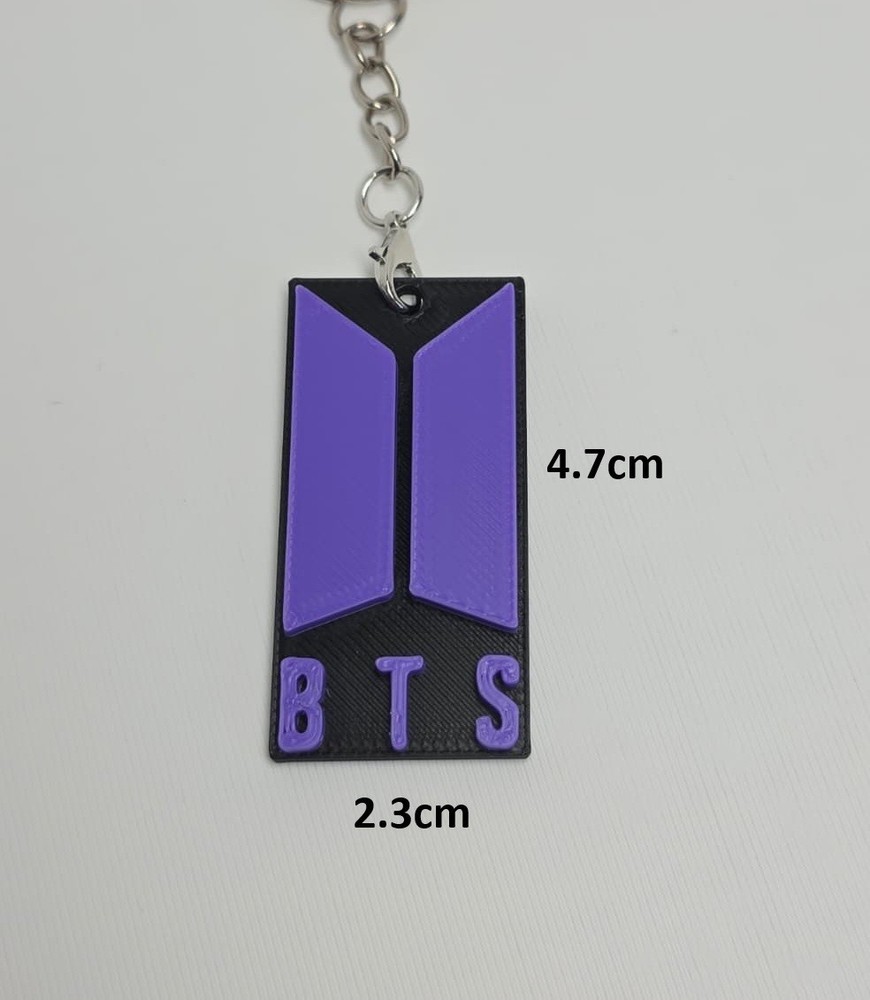 FAN Made BTS Logo Keychain - 2 Count