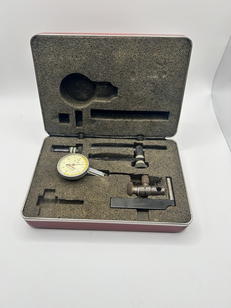 STARRETT #708-A  DIAL TEST INDICATOR W/ATTACHMENTS, DOVE TAIL MOUNT,