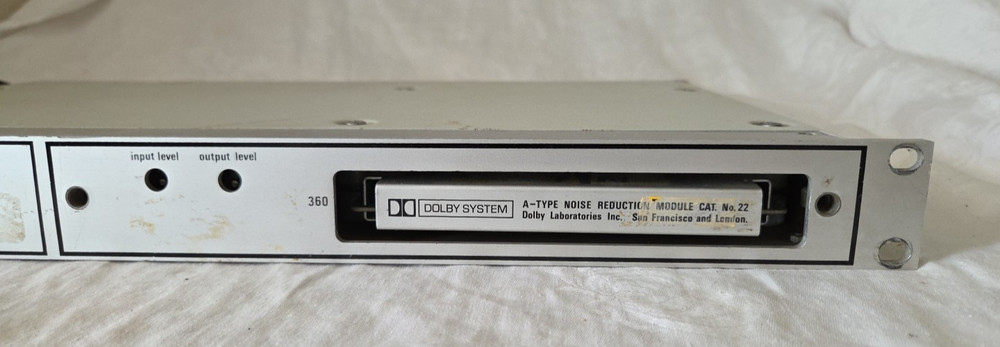 Dolby Noise Reduction System 360-1 Rack Mount w/A Type Module #22 / Unit #2