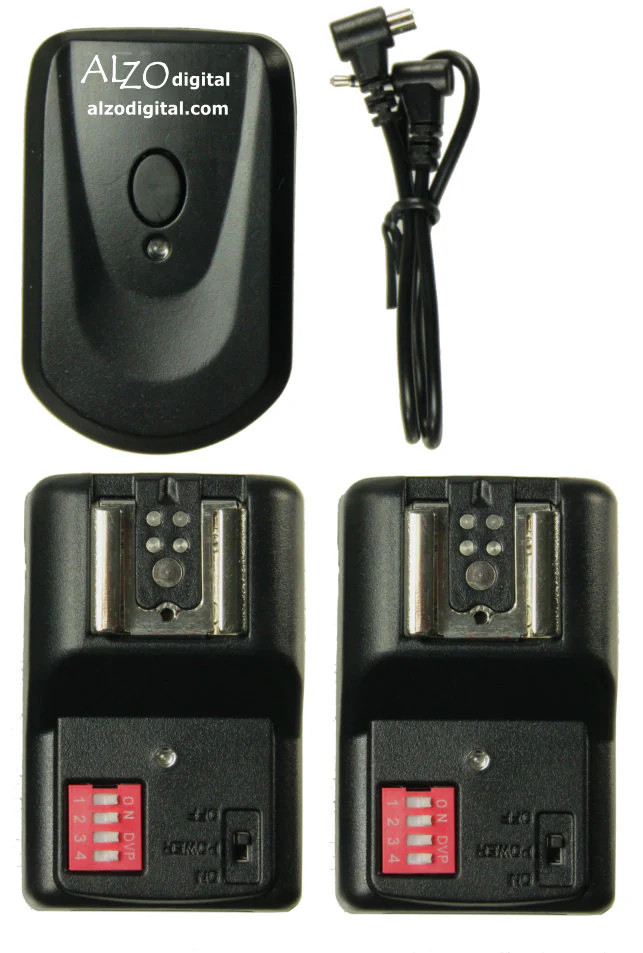 ALZO Wireless Flash Controller Speedlight Kit 16 Channel with 2 Receivers