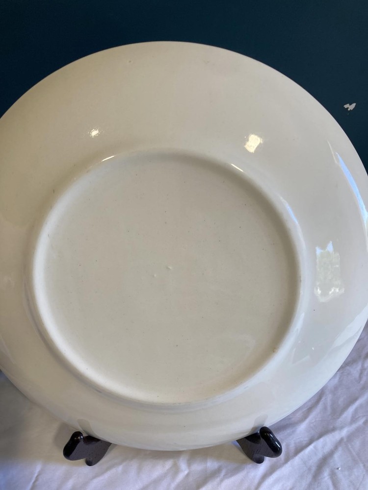 Vintage Blue Willow Ware Style Transferware Plate