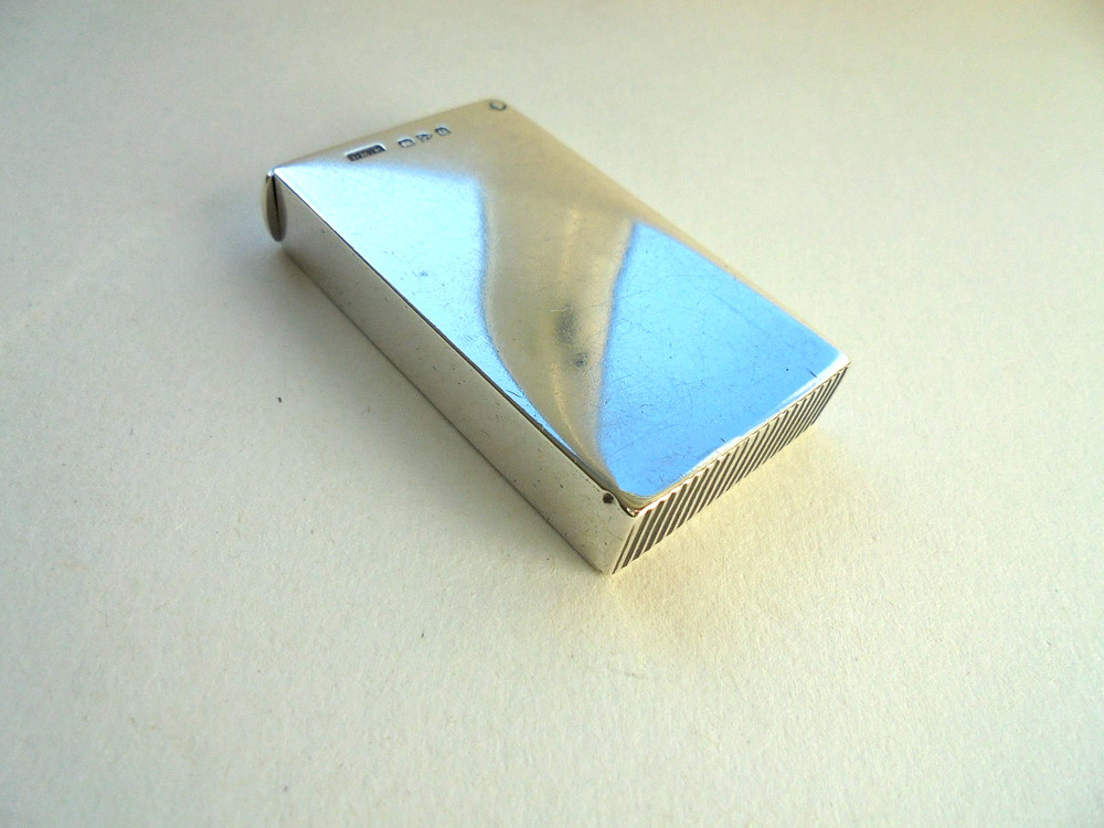 Silver & Enamel Vesta Case Fox Hunting Scene 1899