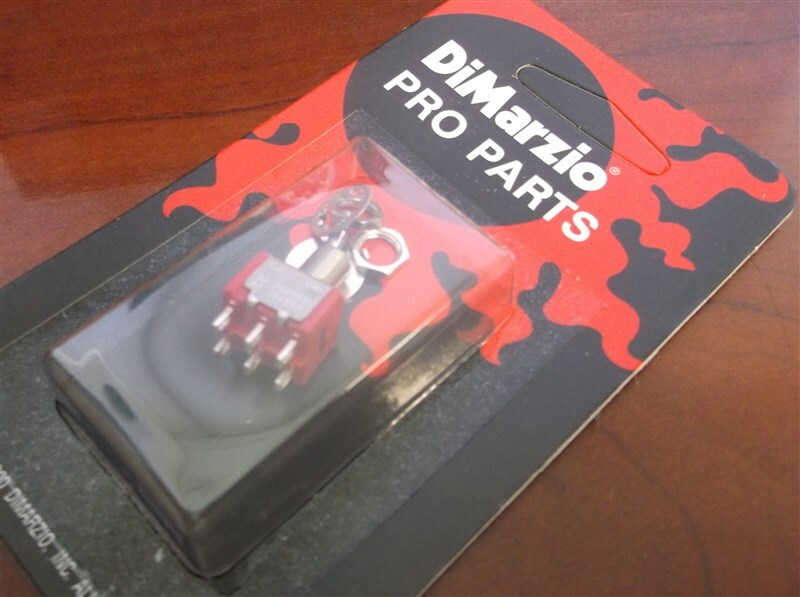 NEW - DiMarzio DPDT Two-Position Mini Switch For Guitar, With Hardware