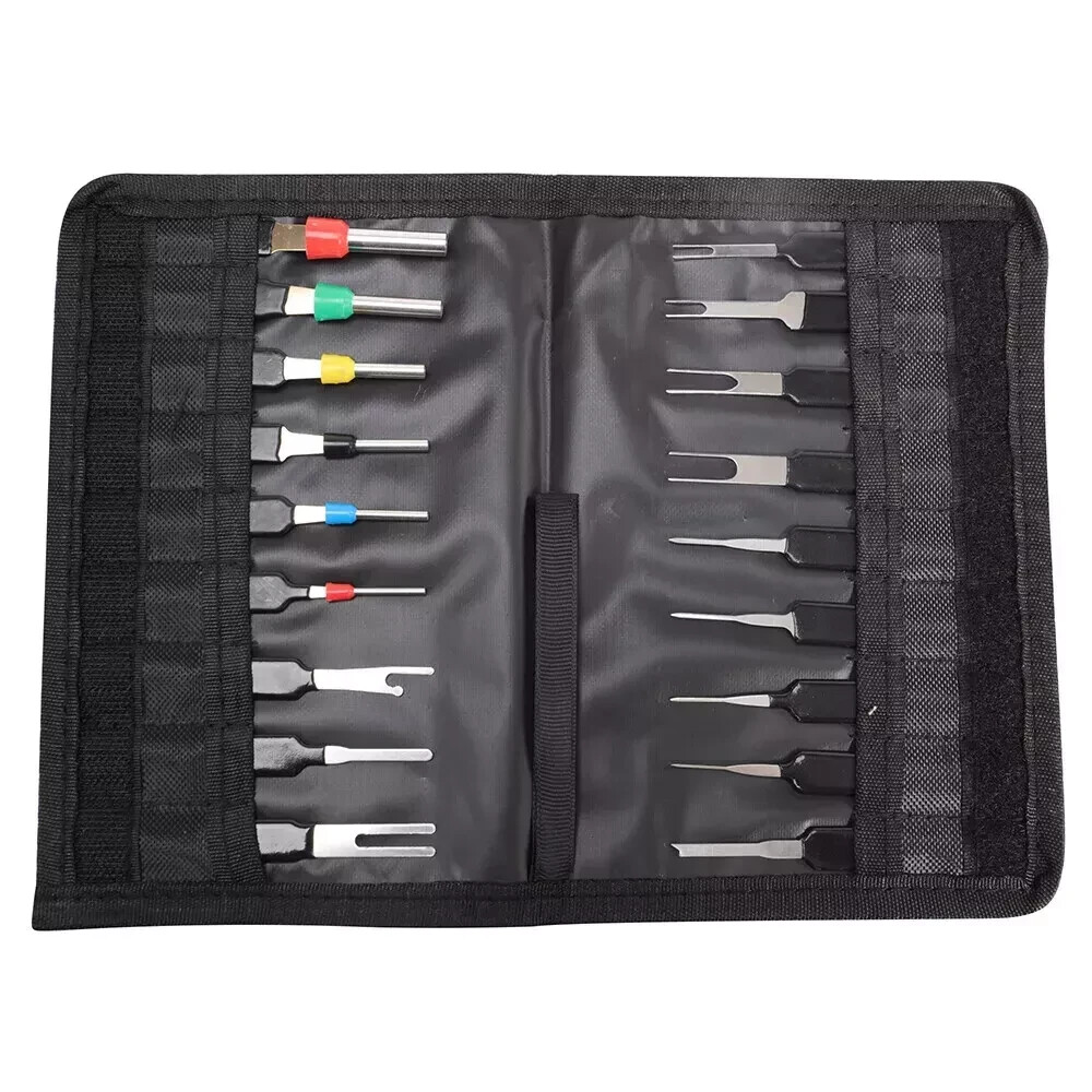 18X Pin Ejector Wire Kit Extractor Connector Puller Car Terminal Removal Tool