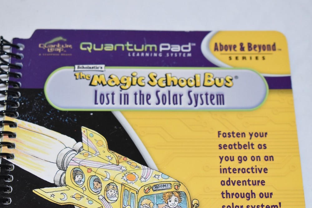 QUANTUM LEAP PAD Electronic Learning System MAGIC SCHOOL BUS + GEOGRAPHY + CARTS