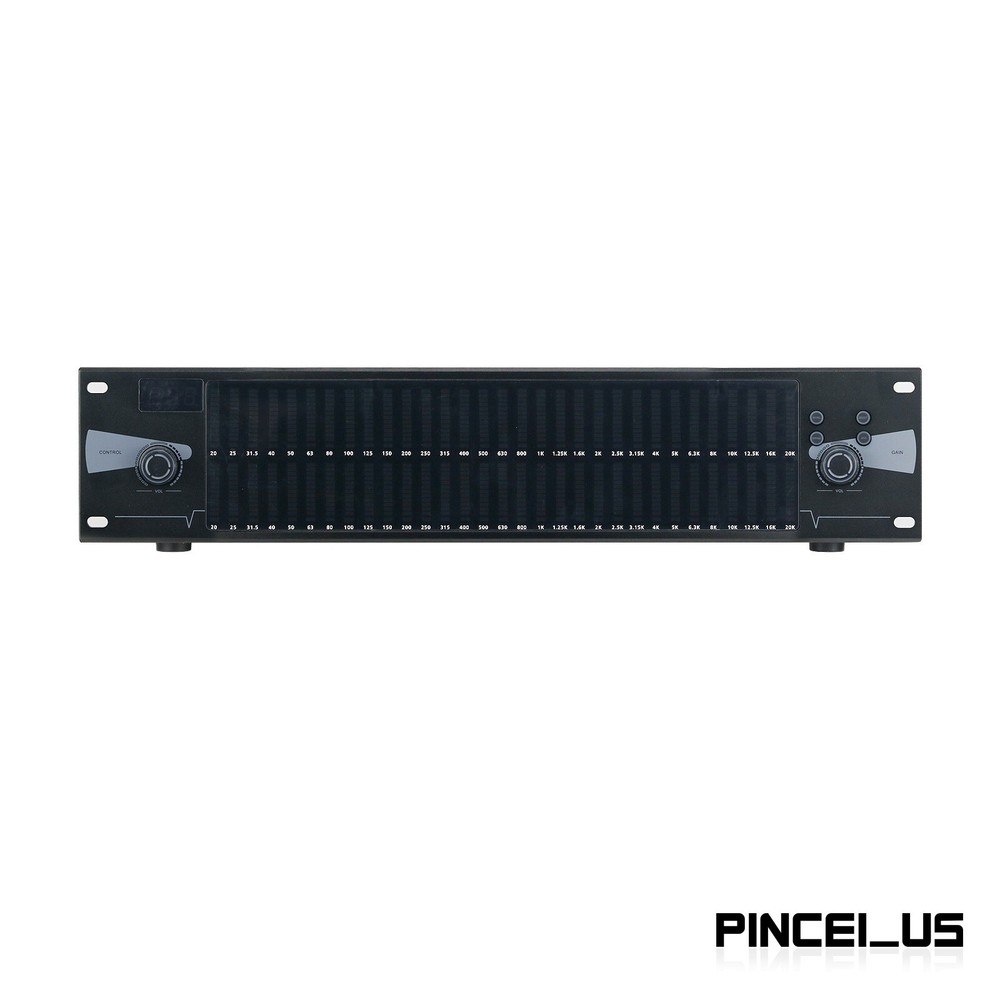 Professional Graphic Equalizer Digital Equalizer Dual 31-Band Spectrum Display//