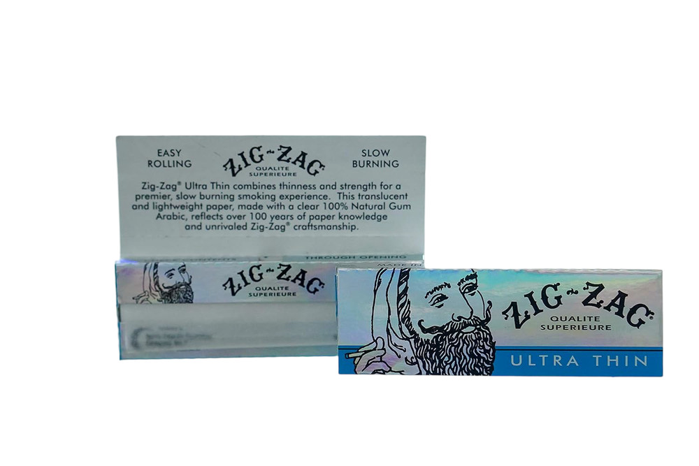 ZIG-ZAG Rolling Papers Ultra Thin 1¼ - (24-Pack) with 32 Papers Each Pack