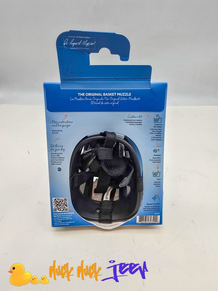 Soft Basket Muzzle Dog biting chewing barking flexible silicone padded Size 3