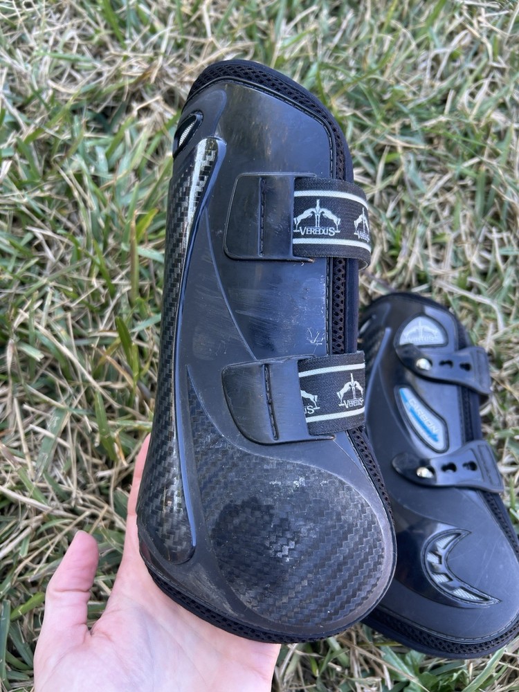 Veredus Carbon Gel Vento Open Front Boots Black Size Medium