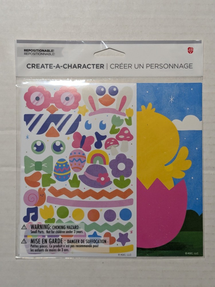 American Greetings - Easter Create-a-Character Sticker Kit x2 - Bunny / Chick