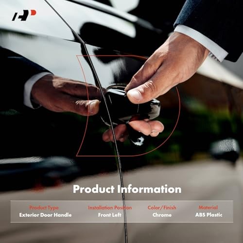 Front Left Driver Side Exterior Door Handle with Keyhole Front Driver Side