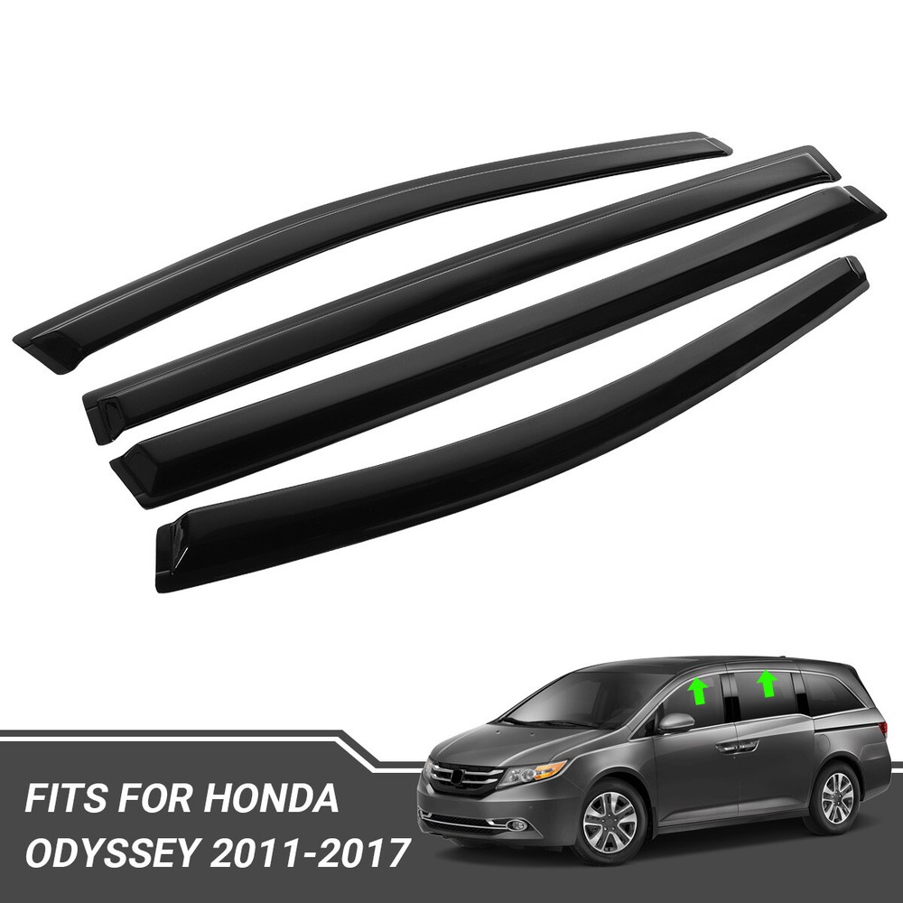 Fits Honda Odyssey 2011-2017 Side Window Visor Sun Rain Deflector Guard