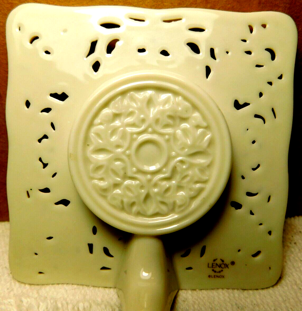 Lenox~Mini Porcelain Square Clock 3 1/4" x 3 1/4"