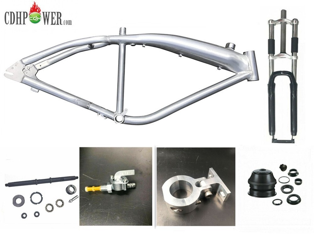 CDH 3.4L Gas Tank Bicycle Frame & Conversion Kit Crank Set Bottom Bracket & Fork
