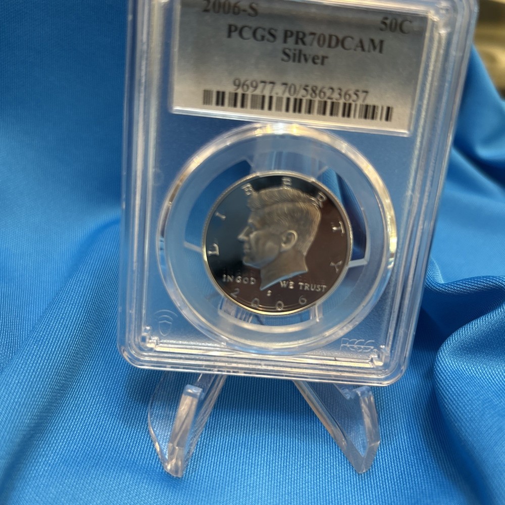 2006 S Silver Proof Kennedy Half Dollar PCGS PR70DCAM