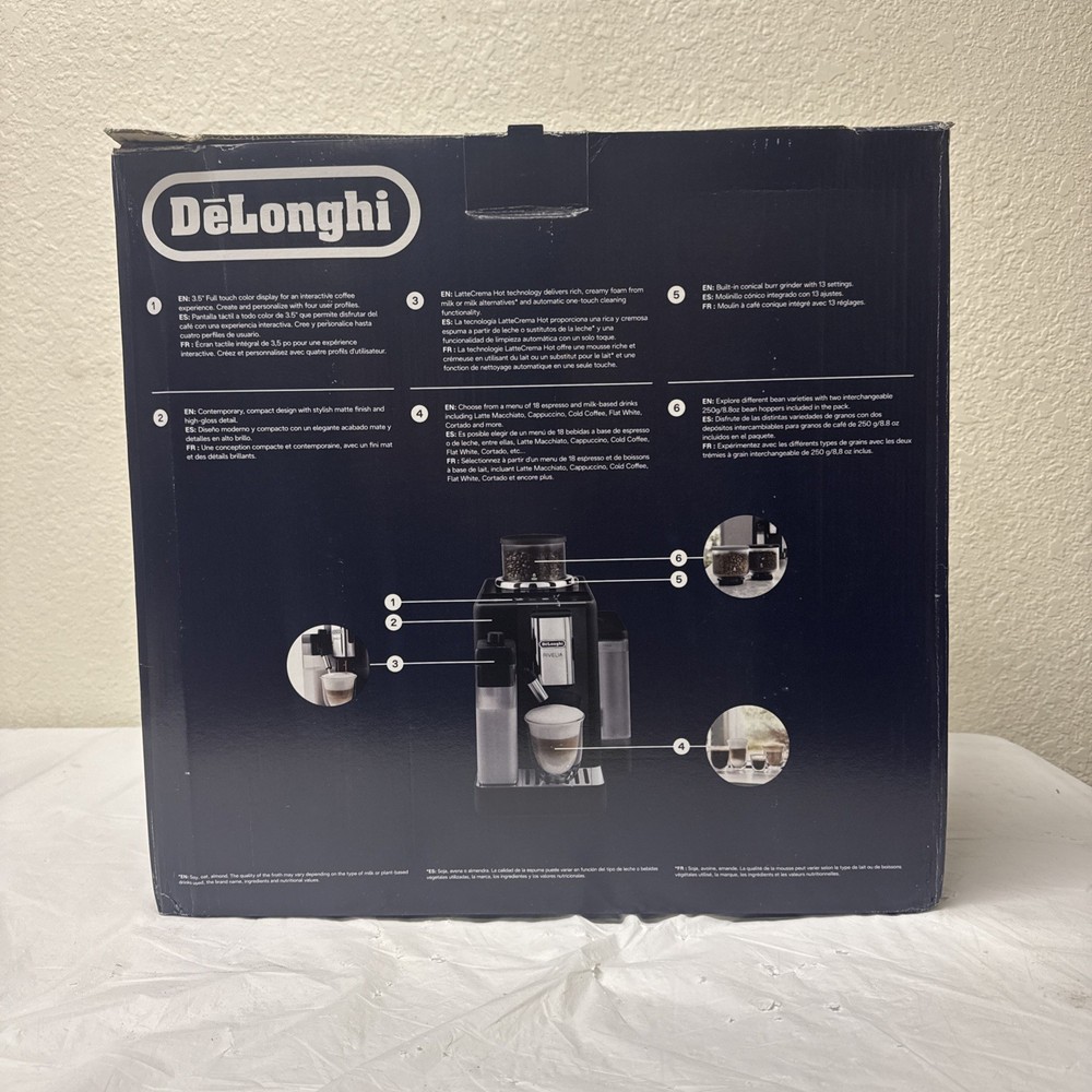 DeLongh Rivelia Automatic Machine EXAM44055B Onyx Black