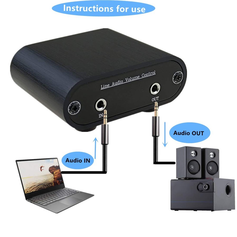 3.5 Mm Audio Volume Controller, Line Volume Control Box, 1/8" Aux Mini