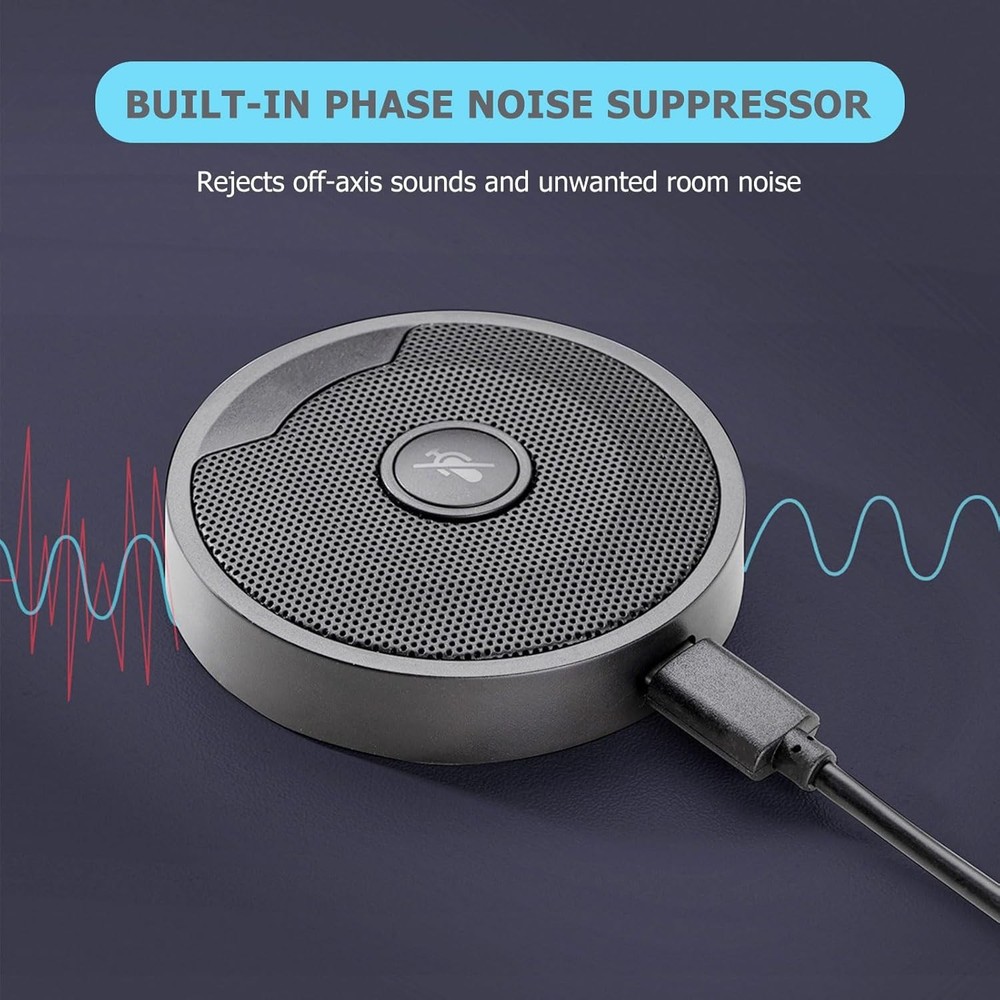 USB Microphone for PC, Computer Microphones, Omnidirectional Condenser Mic with