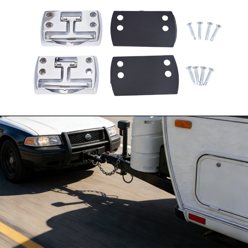 2pcs Sturdy Folding Tow connectors for Secure Load Fixing on Vehicles