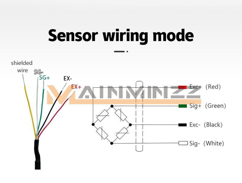 1x Load Cell Force Measuring Pull and Pess S-type Pressure Sensor with Indicator
