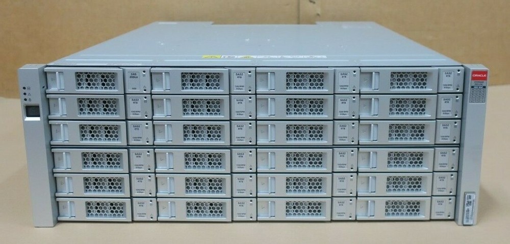 Oracle DE2-24C 24-Bay Storage Array 23x 4TB HDD + 200GB SSD 2x IO Controller