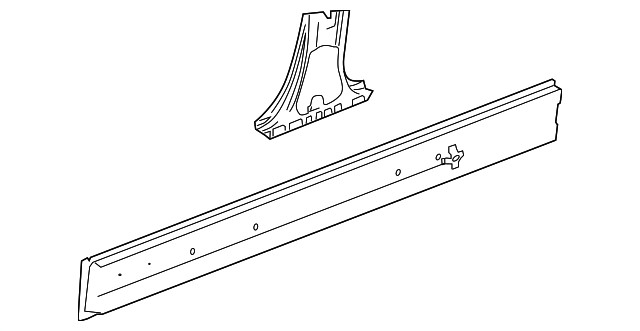 Genuine GM Driver Side Rocker Inner Panel 23242337