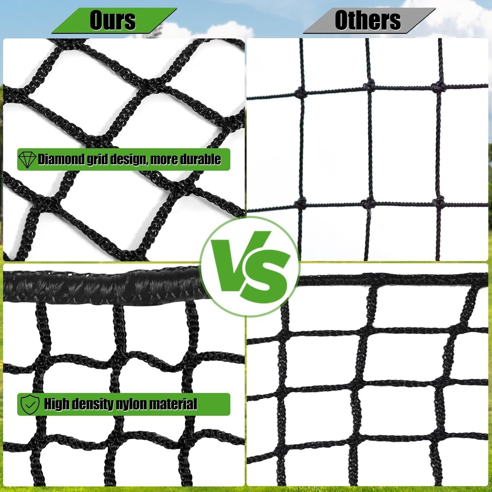 Golf Practice Net, 10 x 20 Ft Golf Hitting Nets Heavy Duty Nylon Golf Netting...