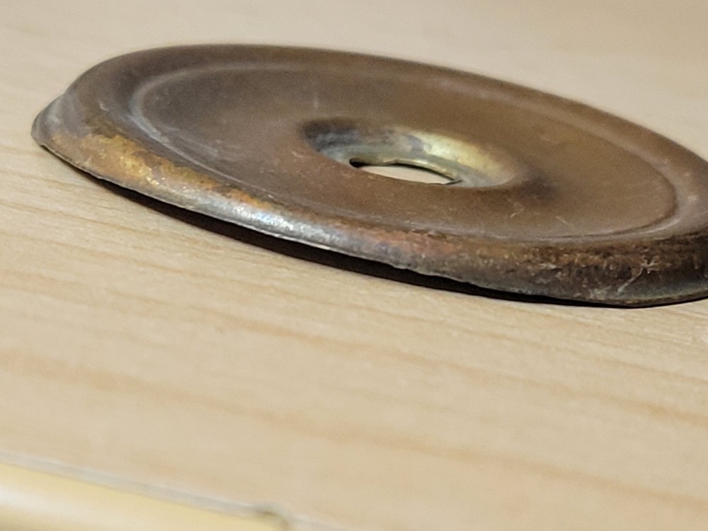 Antique Sheraton Federal Brass Door Knobs or Drawer Pulls 2" -READ-