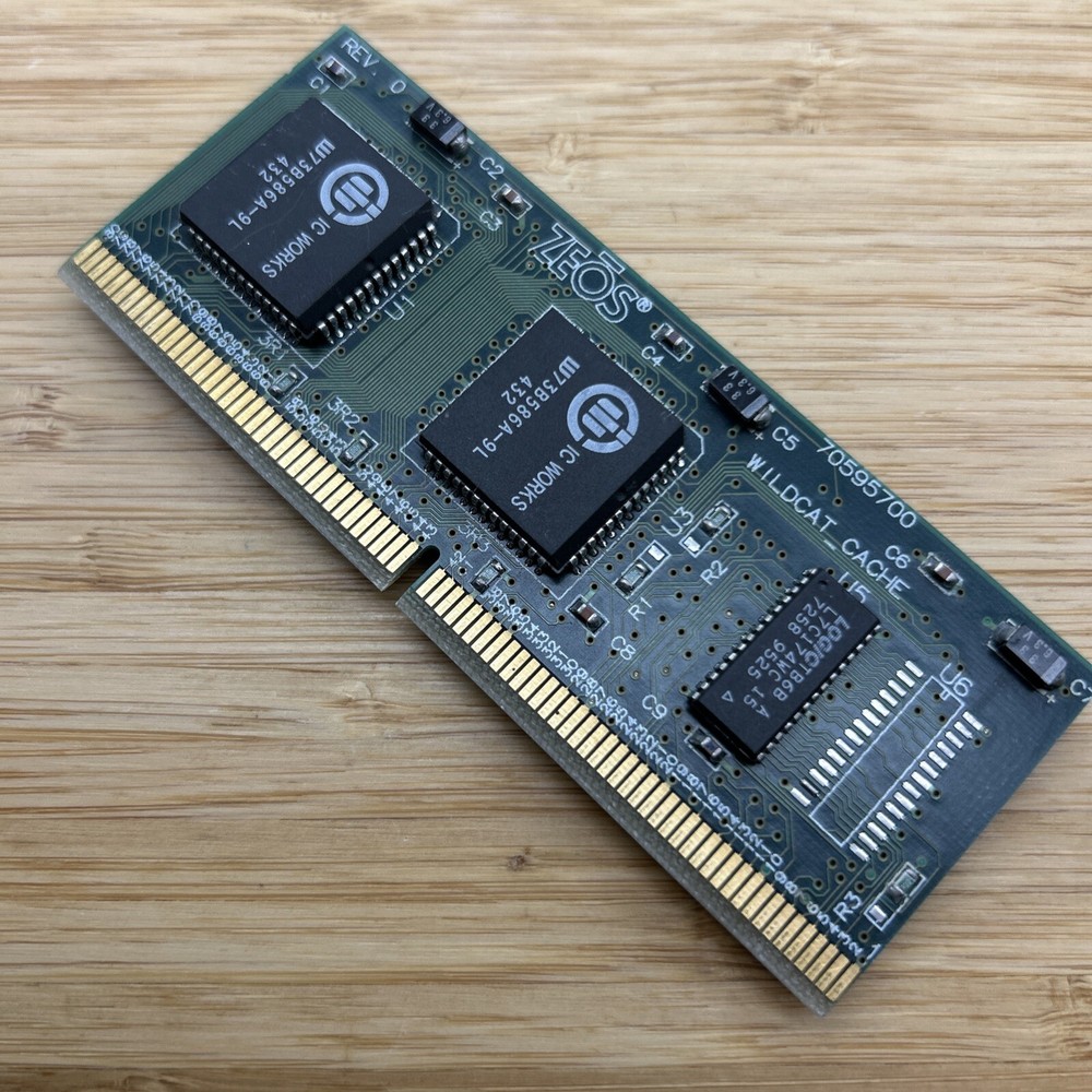 ZEOS Cache Memory WILDCAT CACHE Module IBM 70595700 80-pin PC AT Vintage IC Work