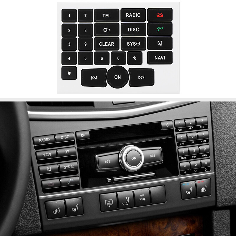 Button Repair Kit Window Switch Sticker For Mercedes Benz A B ML350 E350 2010-14