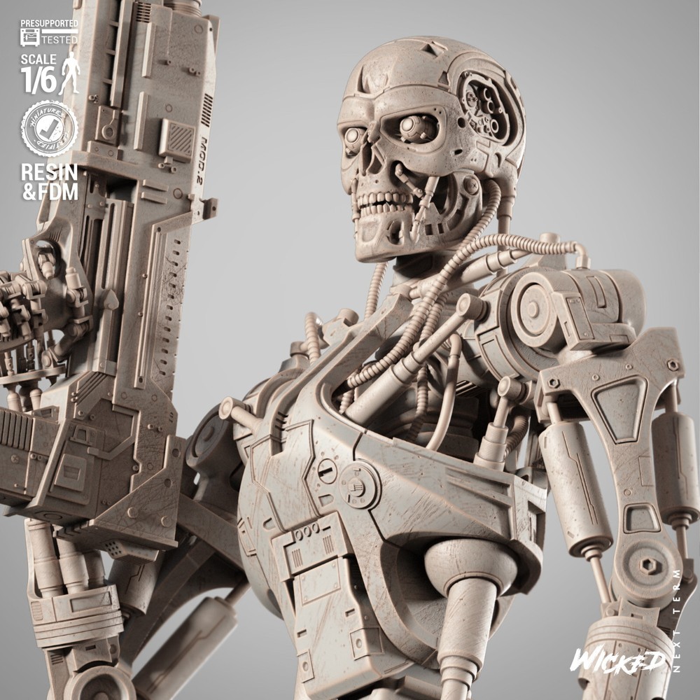 Terminator Skeleton T-800 Resin Sculpture Statue Model Kit Unpainted/Unassemb