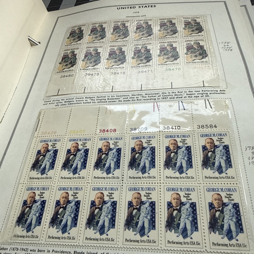 Harris Liberty US Plate Block Album