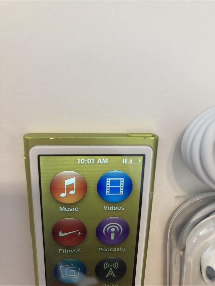 ipod nano ipod 7th generation yellow. New Battery Installed.