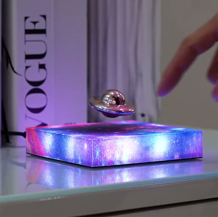 Magnetic Levitating UFO Light LED Night Lamp Rotating Floating Creative Gift