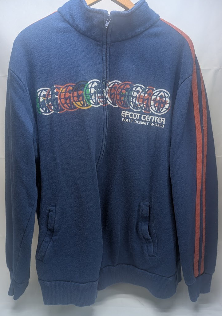 Disney Parks - Epcot Navy Zip Up Running Jacket - Size XL - *Has Hole