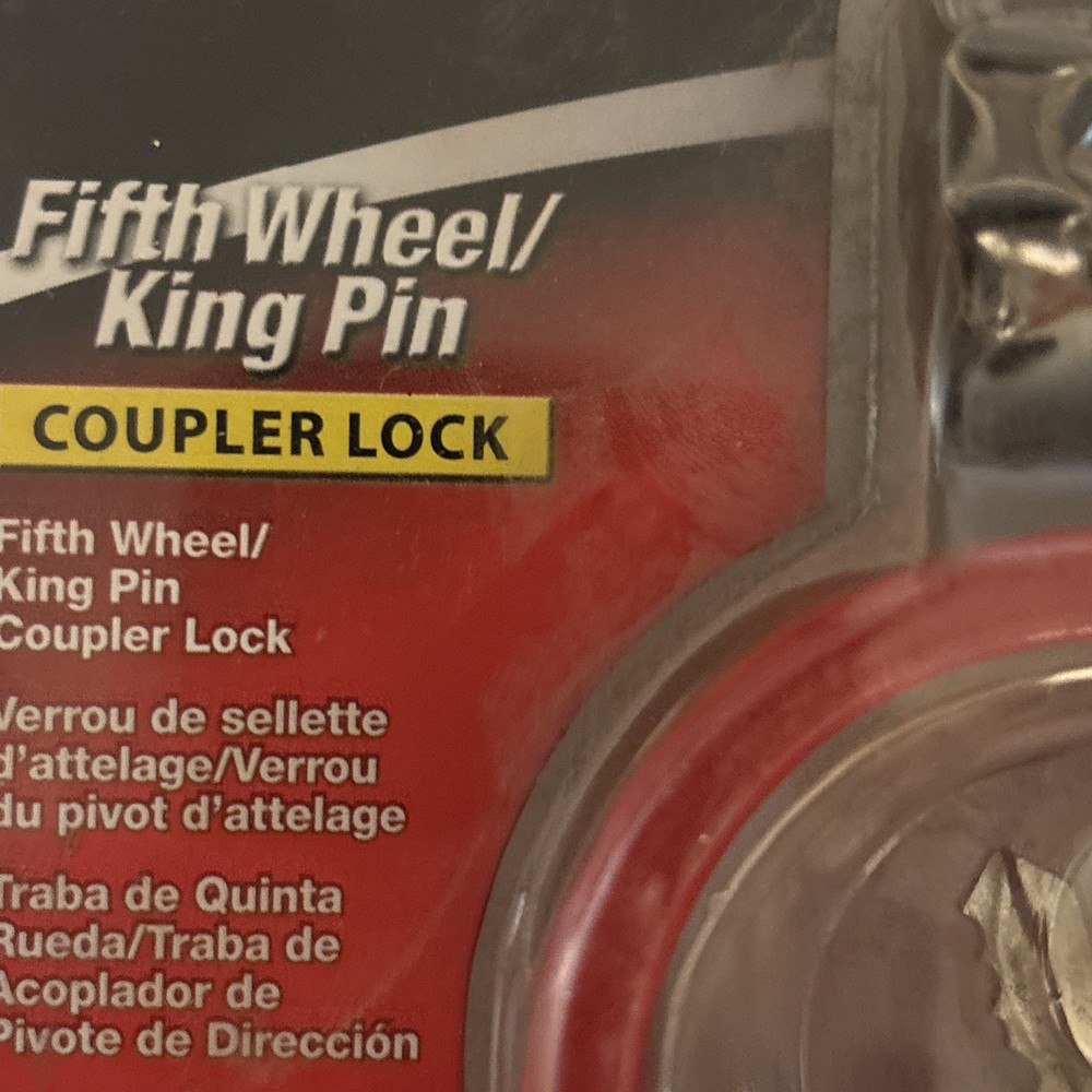 Master Lock Fifth Wheel/King Pin Coupler Latch & Receiver Lock -- 2999DAT