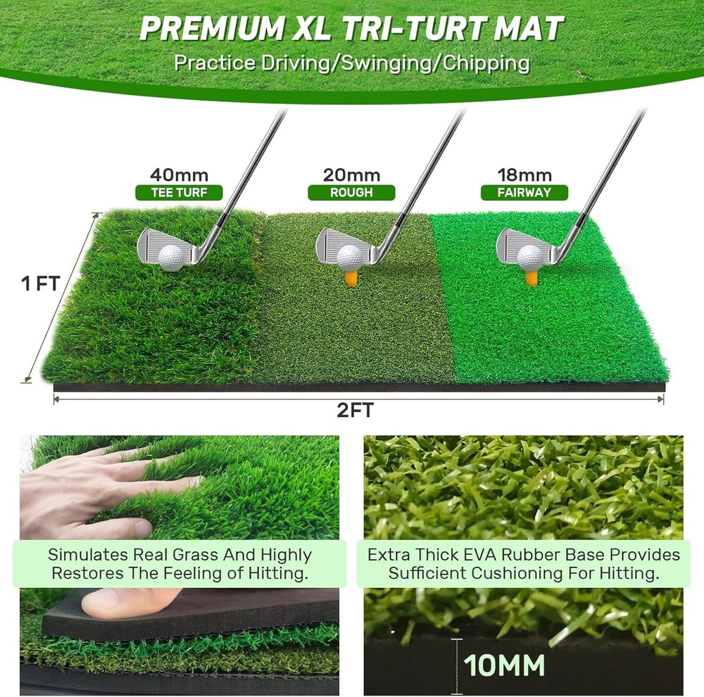 Impact-Resistant Golf Training Net 10x7FT – Ideal for Backyard & Home Practice