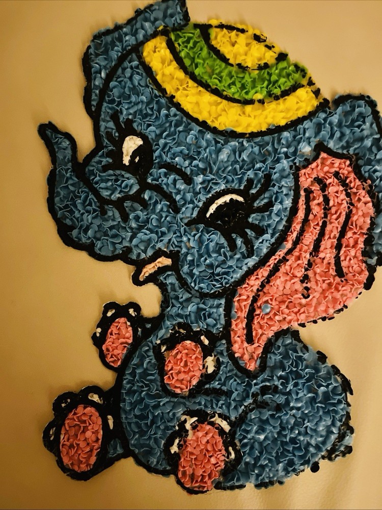 Melted Plastic Popcorn Elephant