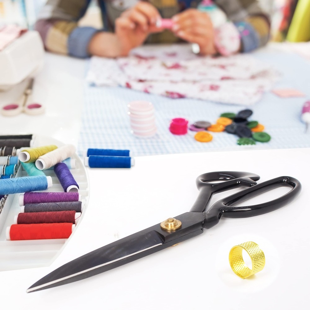 Fabric Scissors Professional 9 inch Sewing Scissors Tailor Sewing Shears Head...