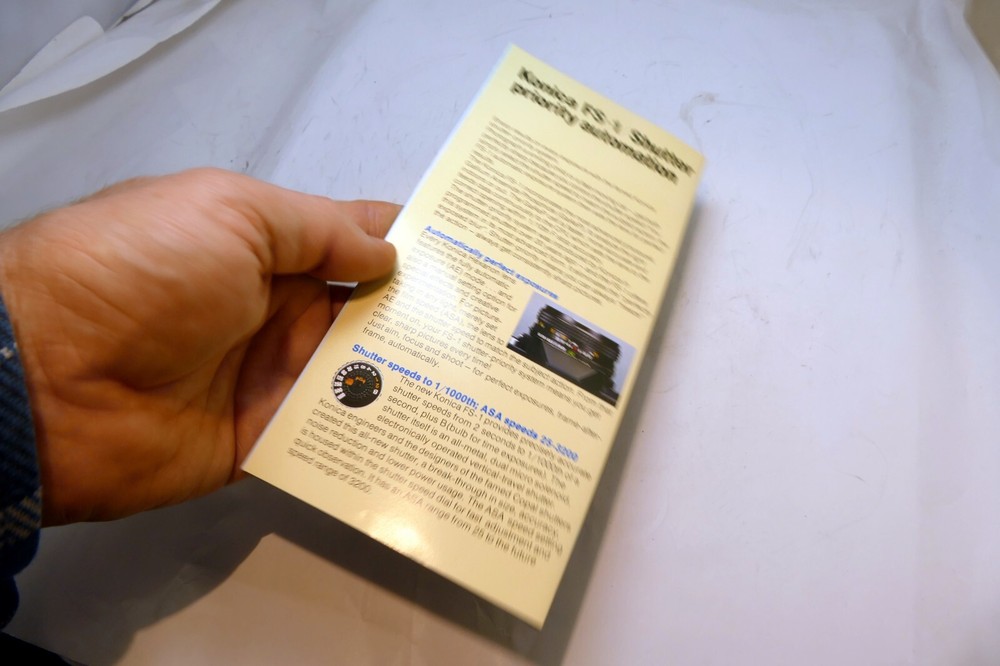 Konica FS-1 Brochure Accesory guide