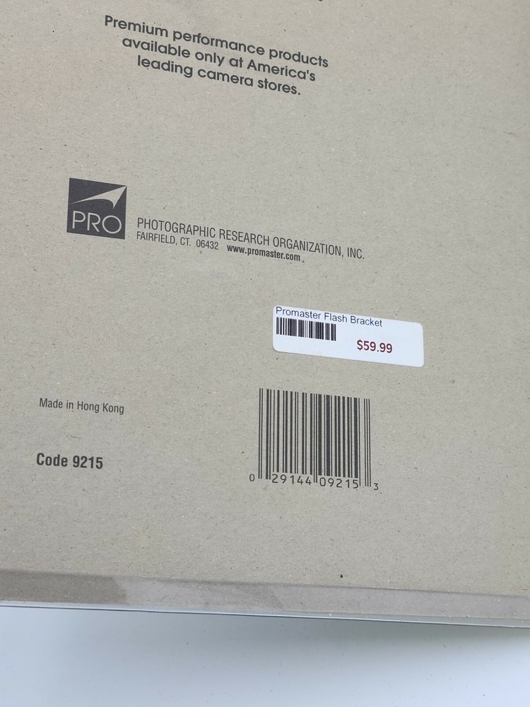 Promaster Flash Bracket for Digital Cameras 9215