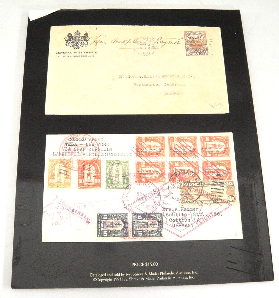 Christopher Gruys Important Postal History w Rare Flown Covers Auction Catalog