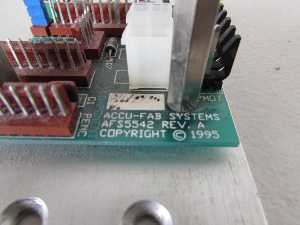 Accu-Fab Systems AFS5542 Rev. A Control Board Breakout Control PCB Interface