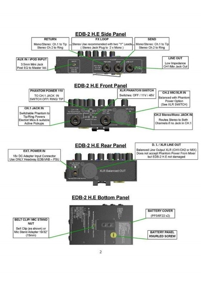 Headway EDB 2 H.E. 2-channel Preamplifier