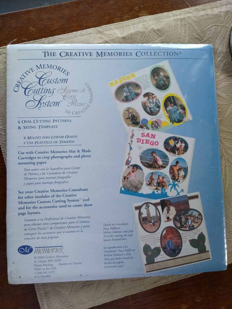CREATIVE MEMORIES OVAL CUSTOM CUTTING SYSTEM PATTERNS NEW SEALED