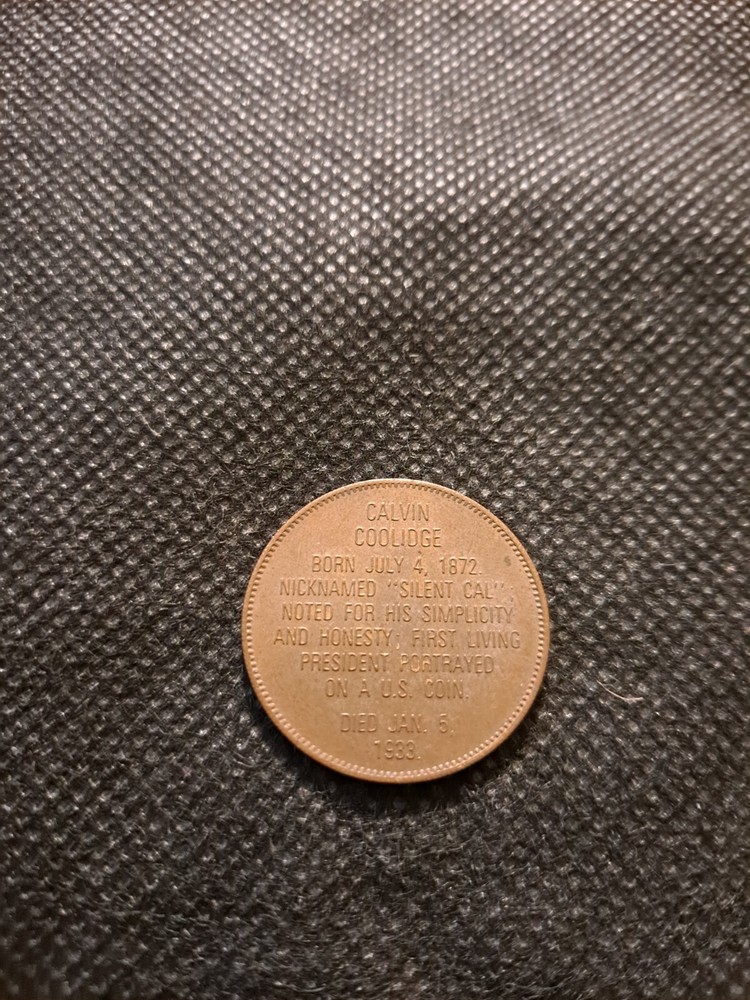 CALVIN COOLIDGE TOKEN! e8129UXX