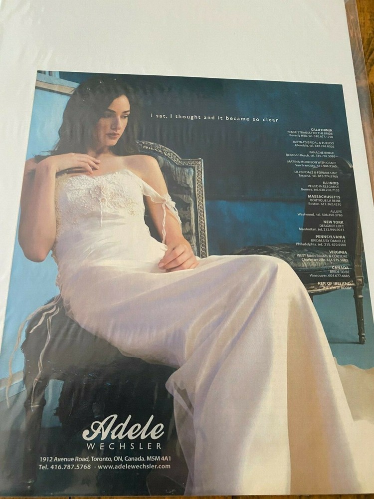 2005 Adele Wechsler Wedding Dresses Bride Deciding ad