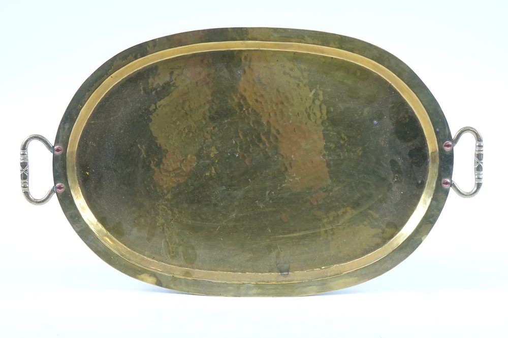 Antique Brass Russian Tray